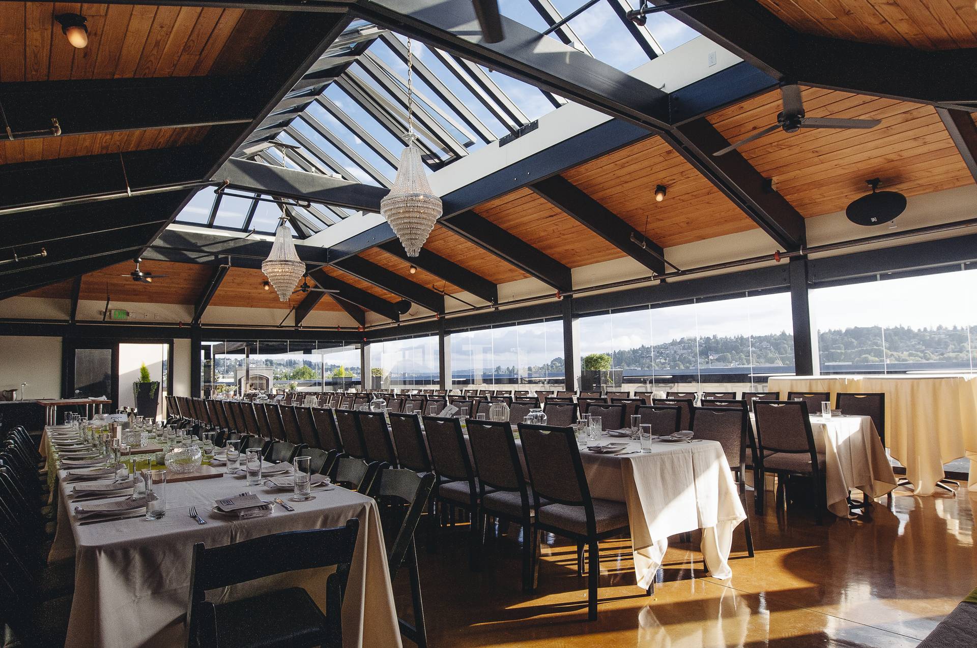 Olympic Rooftop Pavilion, rooftop or terrace in the city for company picnics in Seattle, Washington